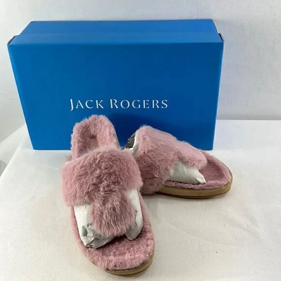 Jack Rogers Comfort Cozy Sandals Blush Various Sizes - Picture 1 of 6
